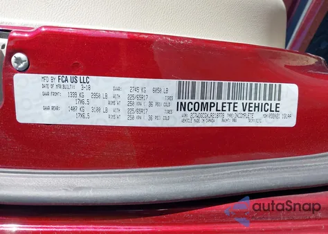 2018 Dodge Grand Caravan Sxt from USA, damaged, VIN 2C7WDGCGXJR218778